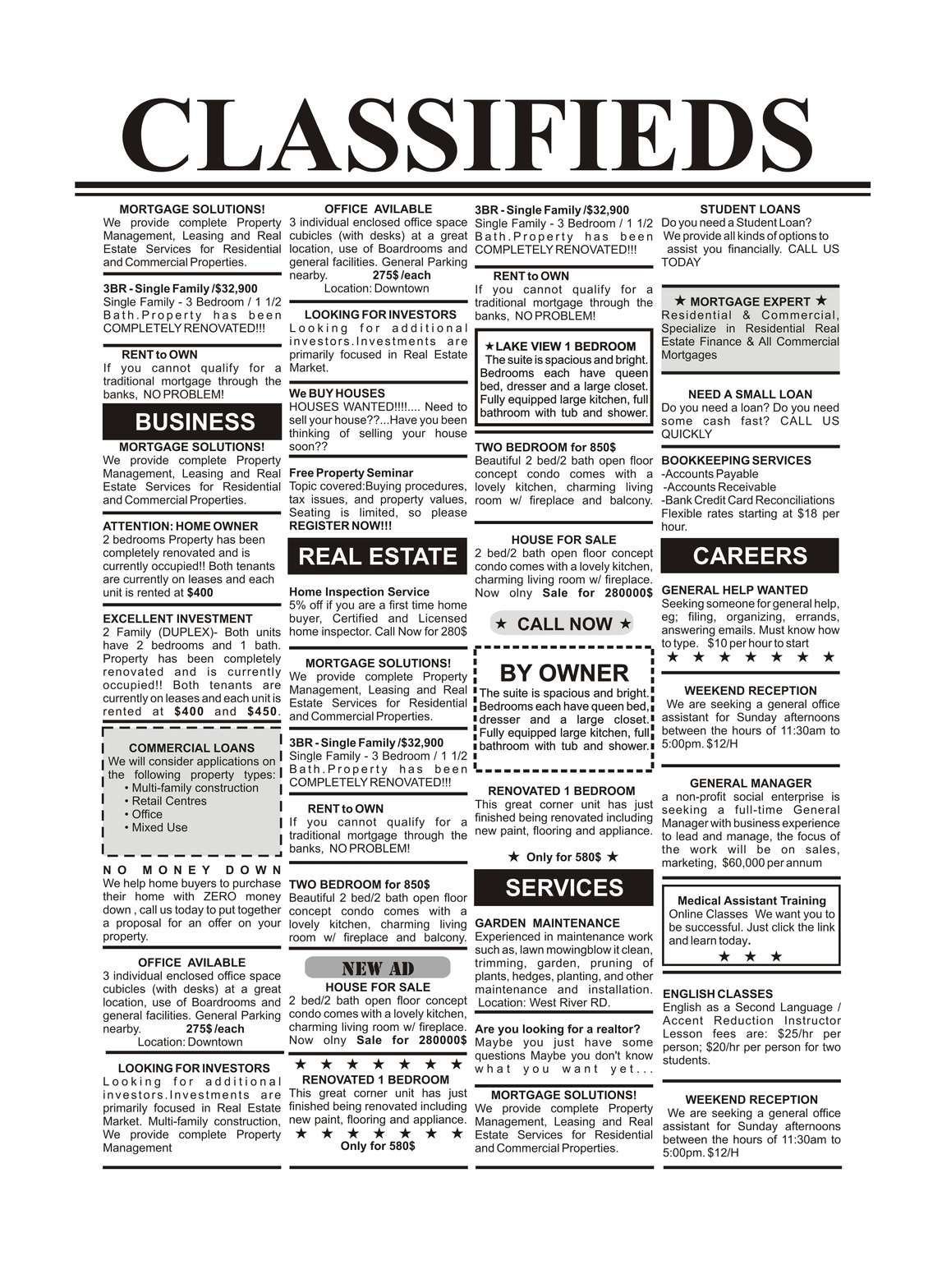Classified Ad