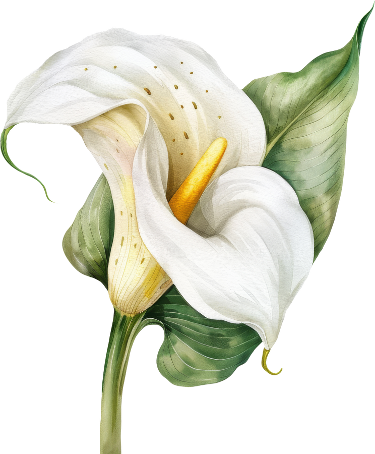 Watercolor Lily Calla